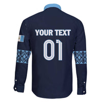 Custom Guatemala Football Family Matching Short Sleeve Bodycon Dress and Hawaiian Shirt Vamos Los Chapines