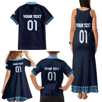 Custom Guatemala Football Family Matching Tank Maxi Dress and Hawaiian Shirt Vamos Los Chapines