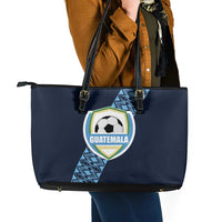 Guatemala Football Leather Tote Bag Vamos Los Chapines