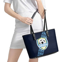 Guatemala Football Leather Tote Bag Vamos Los Chapines
