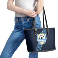 Guatemala Football Leather Tote Bag Vamos Los Chapines