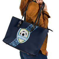 Guatemala Football Leather Tote Bag Vamos Los Chapines