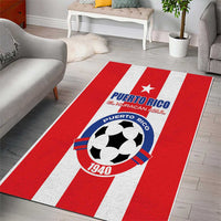 Puerto Rico Football Area Rug Go The Blue Hurricane