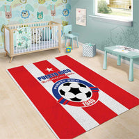 Puerto Rico Football Area Rug Go The Blue Hurricane