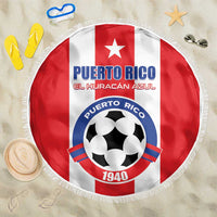 Puerto Rico Football Beach Blanket Go The Blue Hurricane