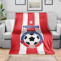 Puerto Rico Football Blanket Go The Blue Hurricane
