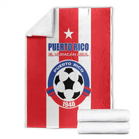 Puerto Rico Football Blanket Go The Blue Hurricane