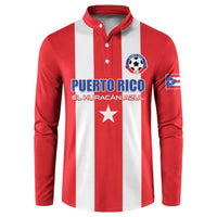 Custom Puerto Rico Football Button Sweatshirt Go The Blue Hurricane