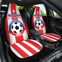 Puerto Rico Football Car Seat Cover Go The Blue Hurricane