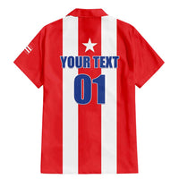 Custom Puerto Rico Football Family Matching Mermaid Dress and Hawaiian Shirt Go The Blue Hurricane