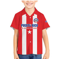 Custom Puerto Rico Football Family Matching Mermaid Dress and Hawaiian Shirt Go The Blue Hurricane