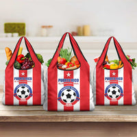 Puerto Rico Football Grocery Bag Go The Blue Hurricane