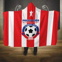 Puerto Rico Football Hooded Blanket Go The Blue Hurricane