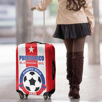 Puerto Rico Football Luggage Cover Go The Blue Hurricane