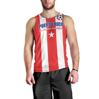 Custom Puerto Rico Football Men Tank Top Go The Blue Hurricane