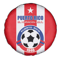 Puerto Rico Football Spare Tire Cover Go The Blue Hurricane