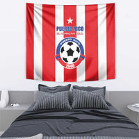 Puerto Rico Football Tapestry Go The Blue Hurricane