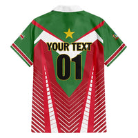 Custom Suriname Football Family Matching Long Sleeve Bodycon Dress and Hawaiian Shirt Go Sranankondre Fubal Pluga