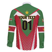 Custom Suriname Football Family Matching Off The Shoulder Long Sleeve Dress and Hawaiian Shirt Go Sranankondre Fubal Pluga