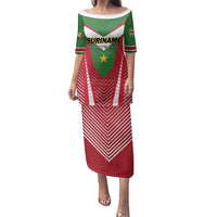 Custom Suriname Football Family Matching Puletasi and Hawaiian Shirt Go Sranankondre Fubal Pluga