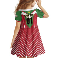 Custom Suriname Football Family Matching Short Sleeve Bodycon Dress and Hawaiian Shirt Go Sranankondre Fubal Pluga