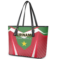 Suriname Football Leather Tote Bag Go Sranankondre Fubal Pluga