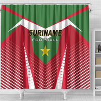 Suriname Football Shower Curtain Go Sranankondre Fubal Pluga