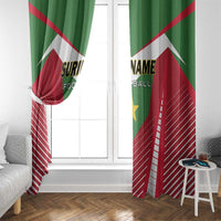 Suriname Football Window Curtain Go Sranankondre Fubal Pluga
