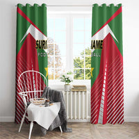 Suriname Football Window Curtain Go Sranankondre Fubal Pluga