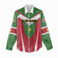 Custom Suriname Football Women Casual Shirt Go Sranankondre Fubal Pluga