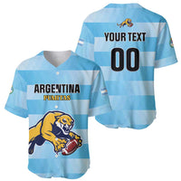 Custom Rugby Argentina Baseball Jersey Pumitas Go Champions