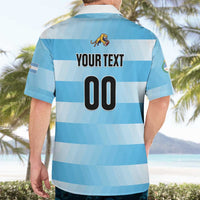 Custom Rugby Argentina Hawaiian Shirt Pumitas Go Champions