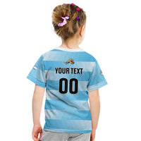 Custom Rugby Argentina Kid T Shirt Pumitas Go Champions