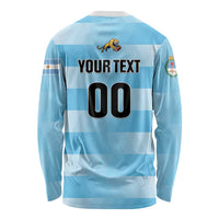 Custom Rugby Argentina Long Sleeve Shirt Pumitas Go Champions