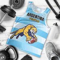 Custom Rugby Argentina Men Tank Top Pumitas Go Champions
