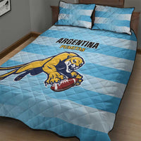 Rugby Argentina Quilt Bed Set Pumitas Go Champions