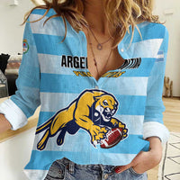 Custom Rugby Argentina Women Casual Shirt Pumitas Go Champions