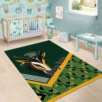 Rugby South Africa Area Rug Baby Boks Go Champions