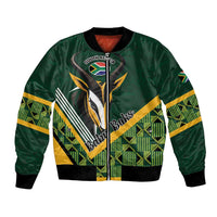 Custom Rugby South Africa Bomber Jacket Baby Boks Go Champions
