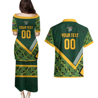 Custom Rugby South Africa Couples Matching Puletasi and Hawaiian Shirt Baby Boks Go Champions