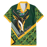 Custom Rugby South Africa Family Matching Mermaid Dress and Hawaiian Shirt Baby Boks Go Champions