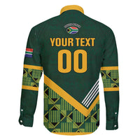 Custom Rugby South Africa Family Matching Off Shoulder Short Dress and Hawaiian Shirt Baby Boks Go Champions