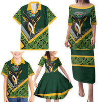 Custom Rugby South Africa Family Matching Puletasi and Hawaiian Shirt Baby Boks Go Champions