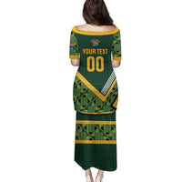 Custom Rugby South Africa Family Matching Puletasi and Hawaiian Shirt Baby Boks Go Champions