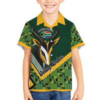 Custom Rugby South Africa Hawaiian Shirt Baby Boks Go Champions