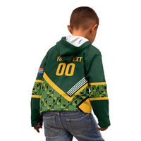 Custom Rugby South Africa Kid Hoodie Baby Boks Go Champions