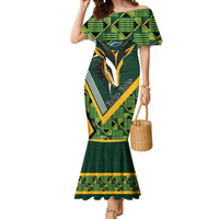 Custom Rugby South Africa Mermaid Dress Baby Boks Go Champions