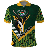 Custom Rugby South Africa Polo Shirt Baby Boks Go Champions