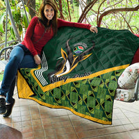 Rugby South Africa Quilt Baby Boks Go Champions