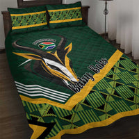 Rugby South Africa Quilt Bed Set Baby Boks Go Champions